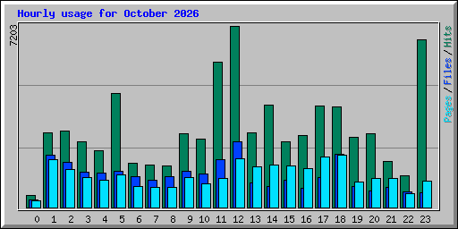 Hourly usage for October 2026
